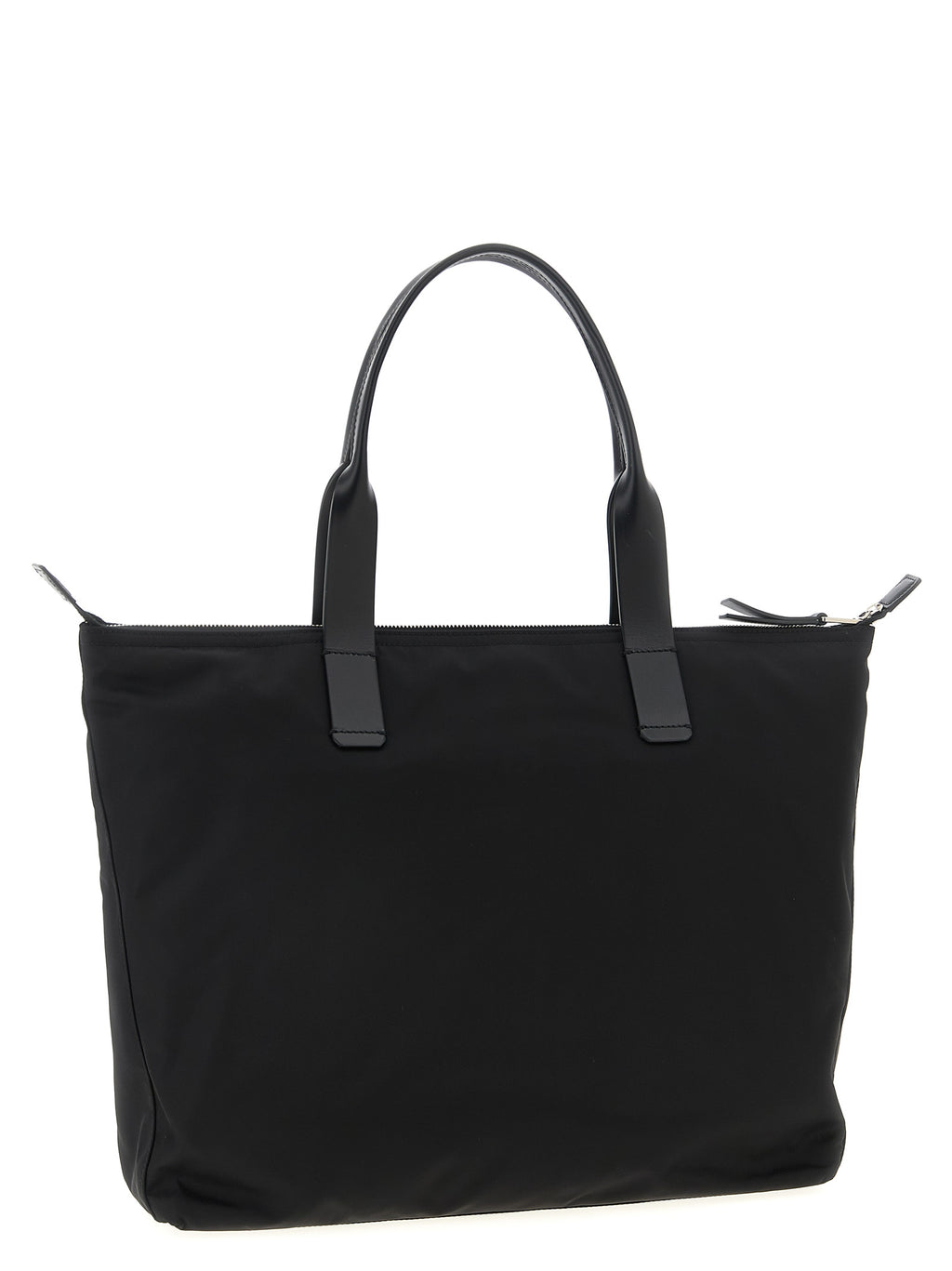 Black Polyamide Tote Bag