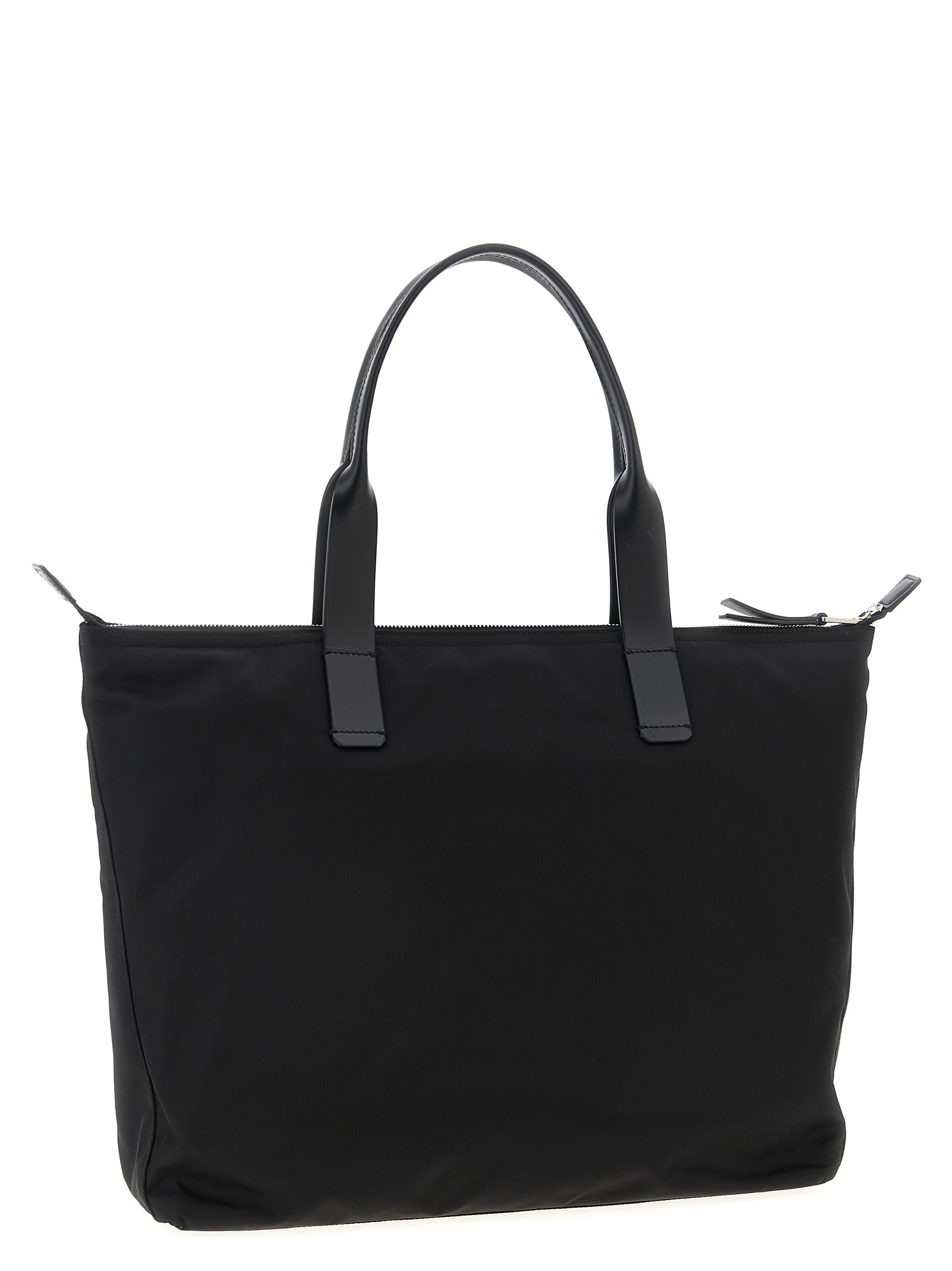Black Polyamide Tote Bag
