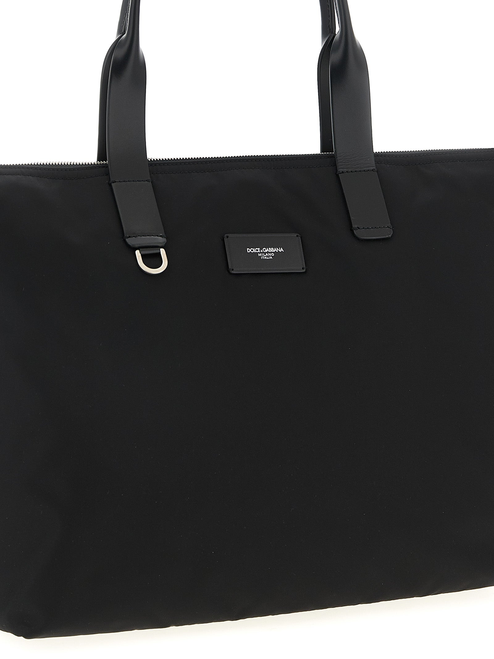 Black Polyamide Tote Bag