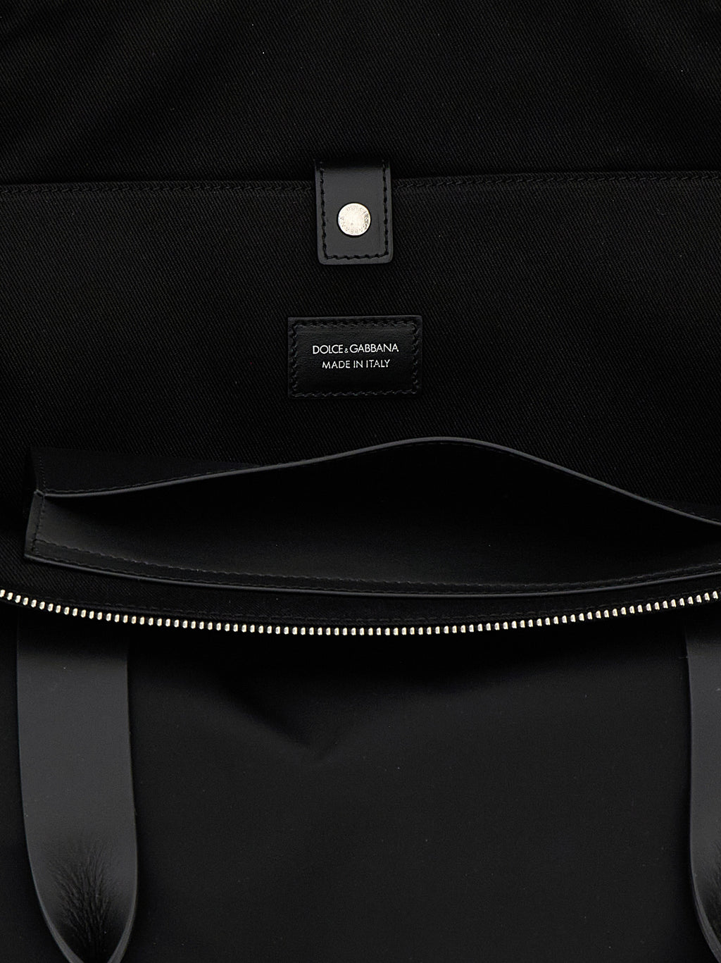 Black Polyamide Tote Bag
