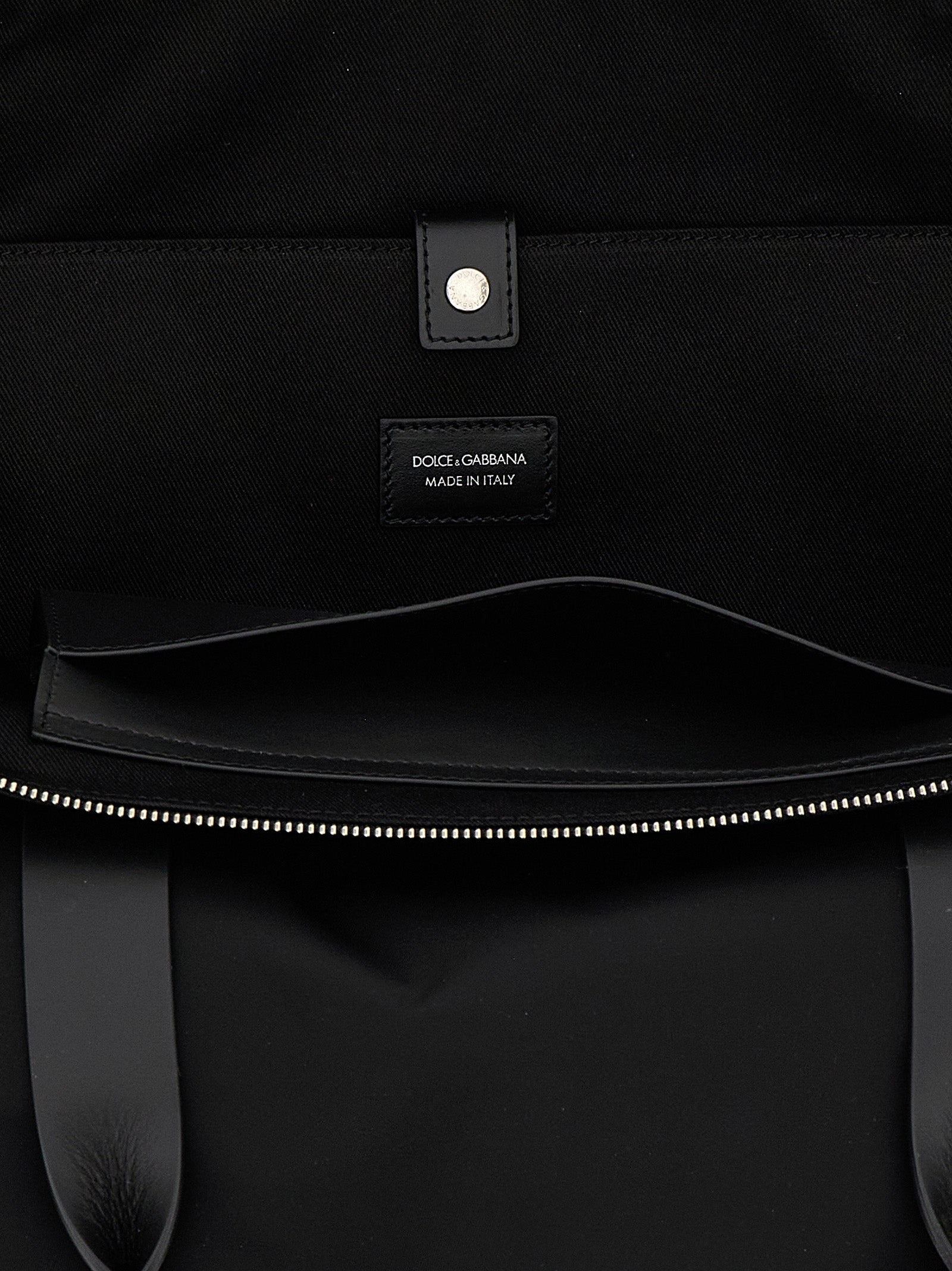 Black Polyamide Tote Bag