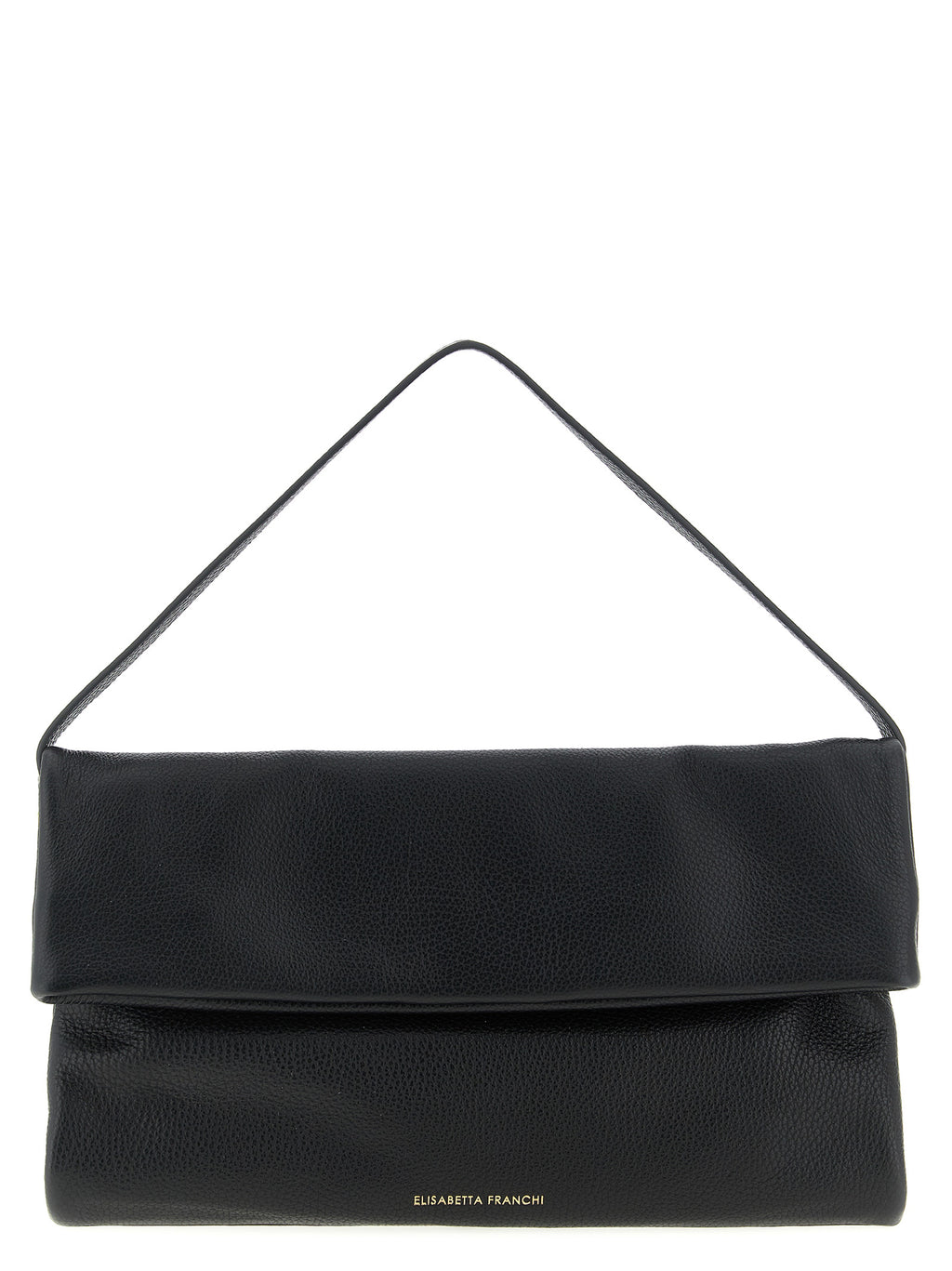 Black Calfskin Shoulder Bag