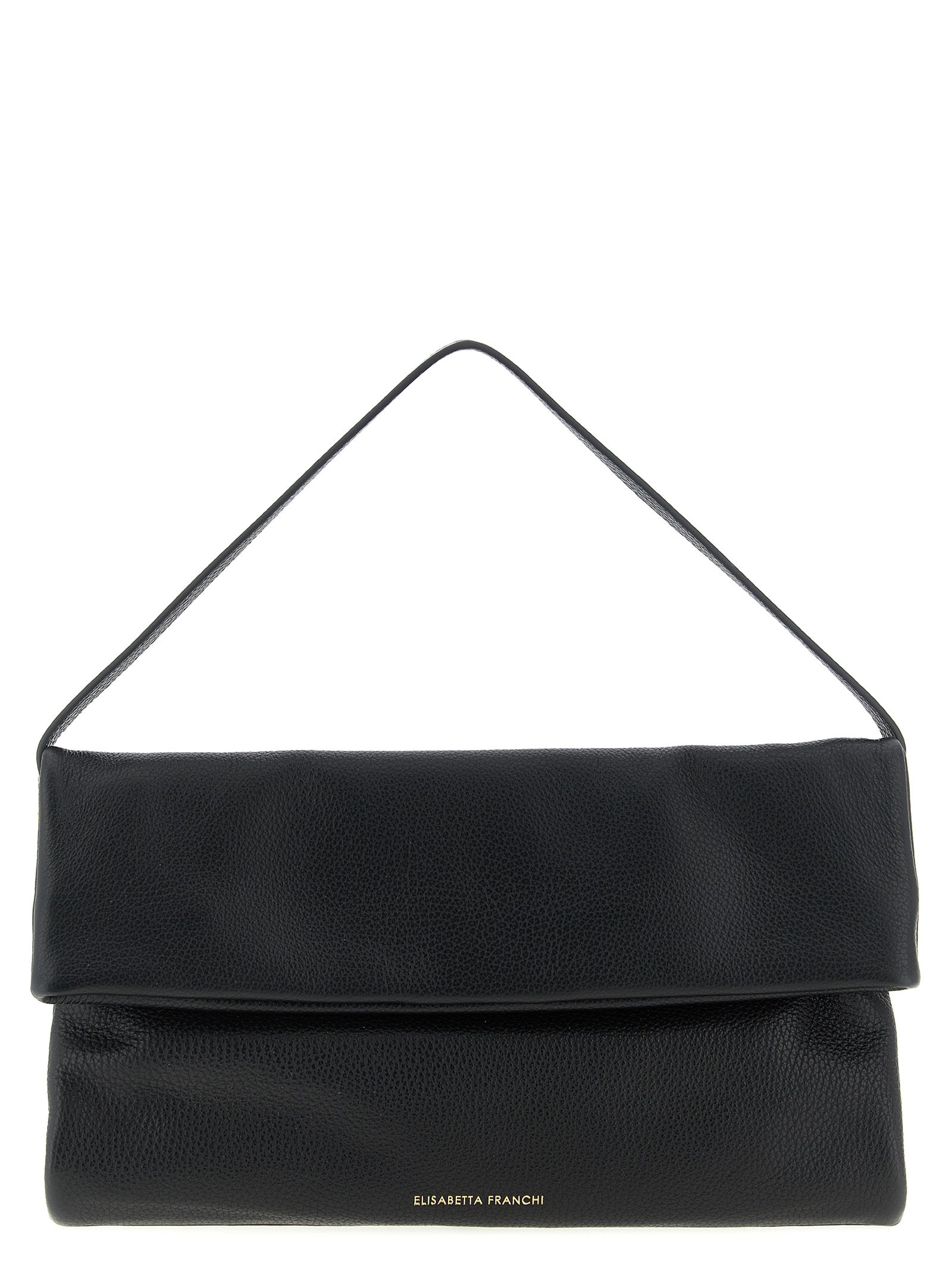 Black Calfskin Shoulder Bag