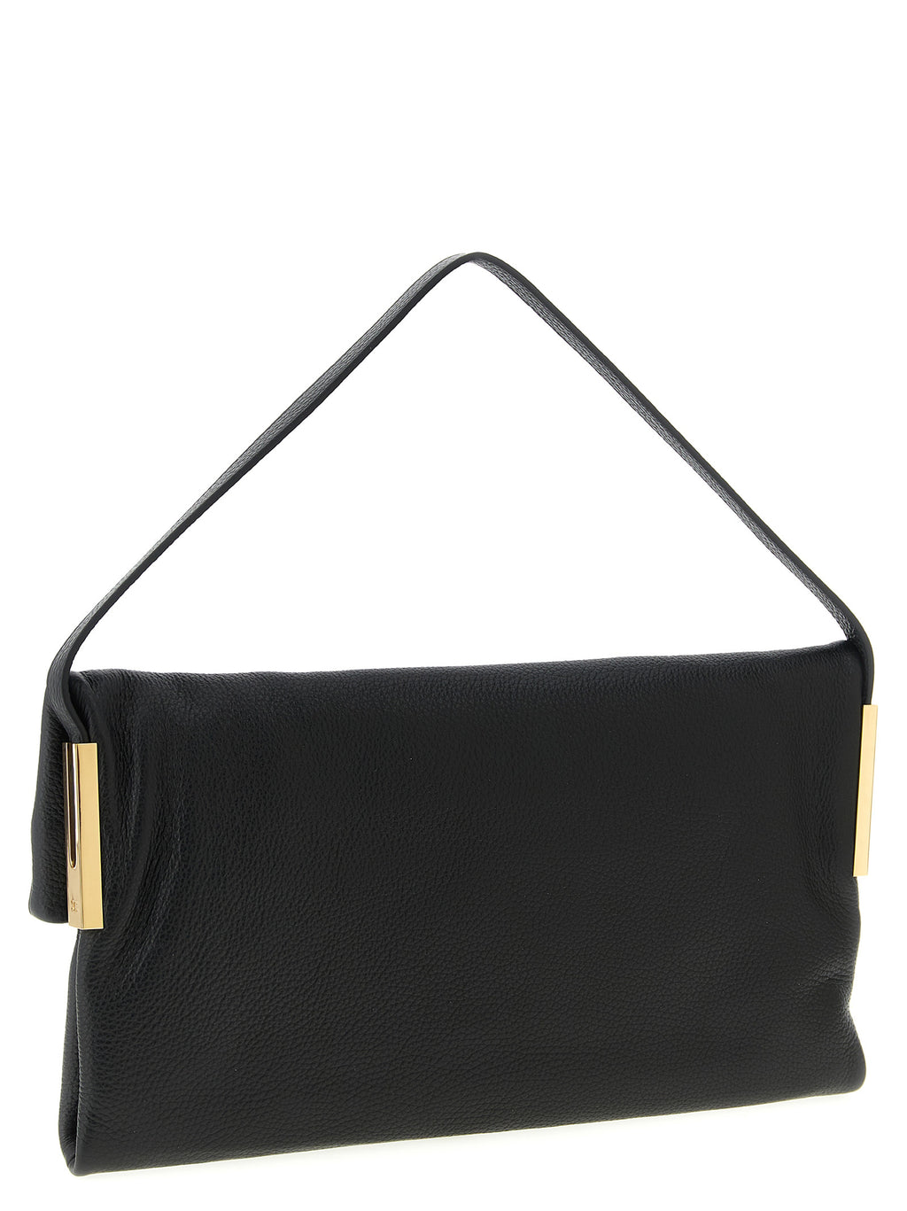 Black Calfskin Shoulder Bag
