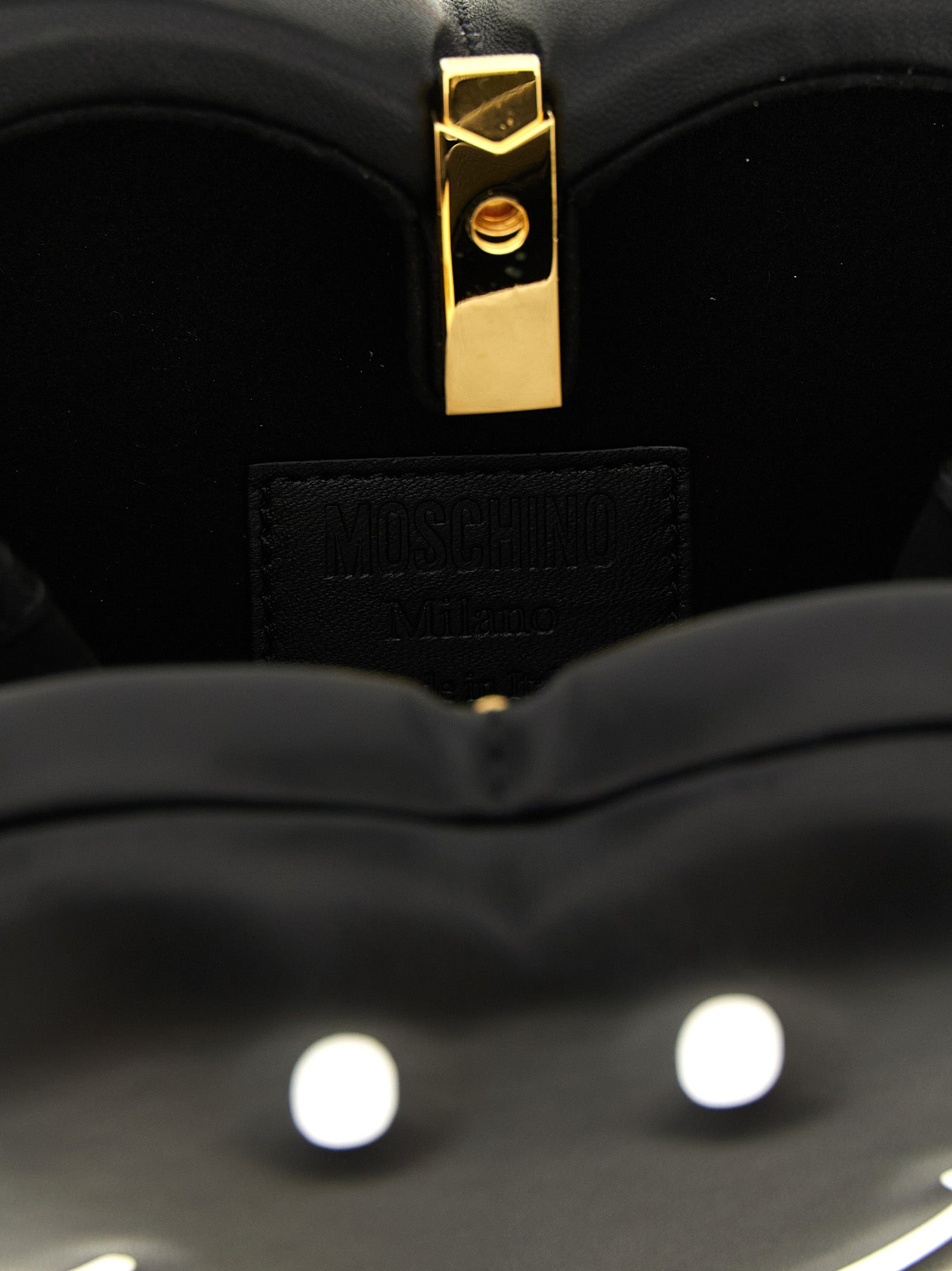 Black Polyester Handbag