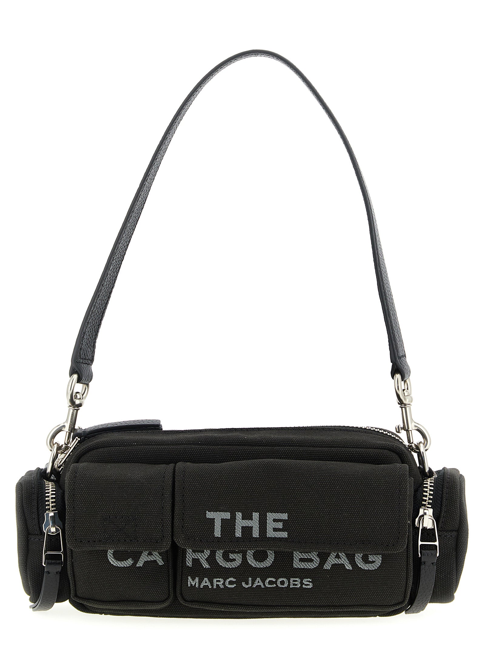 Black Cotton Shoulder Bag
