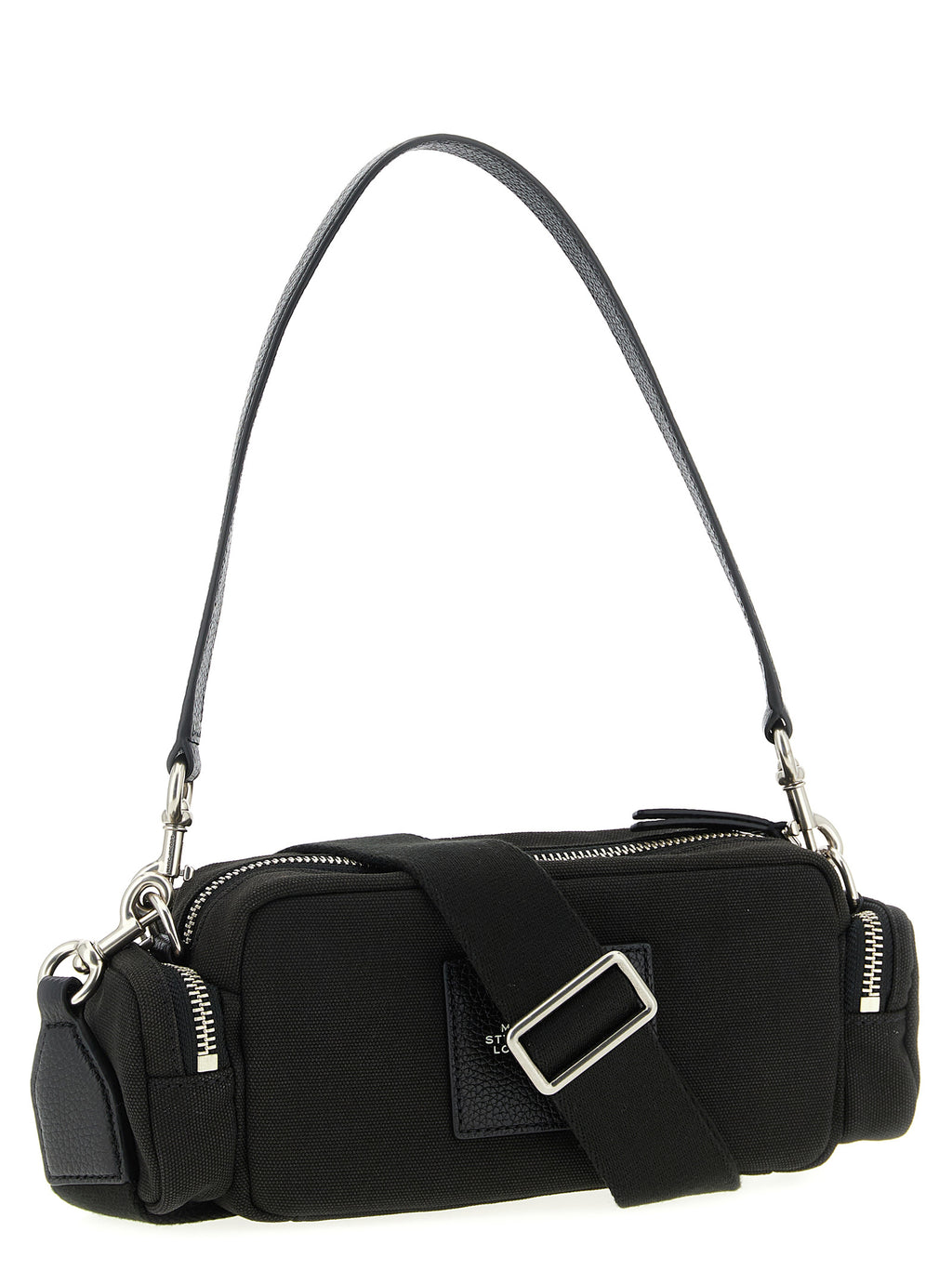 Black Cotton Shoulder Bag