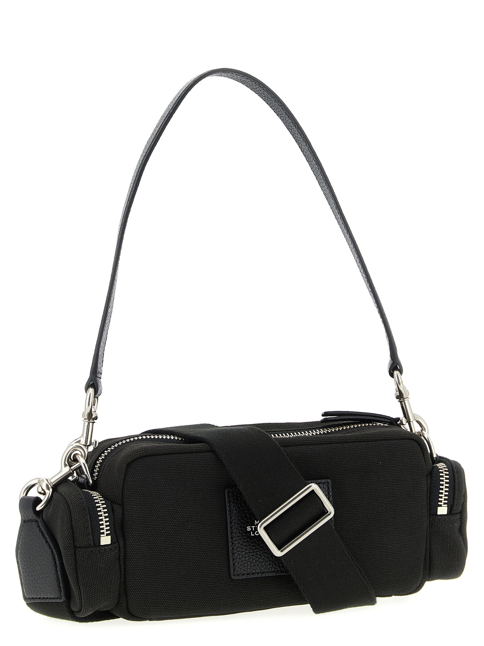 Black Cotton Shoulder Bag