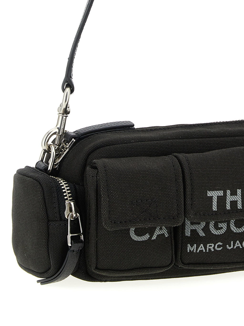 Black Cotton Shoulder Bag