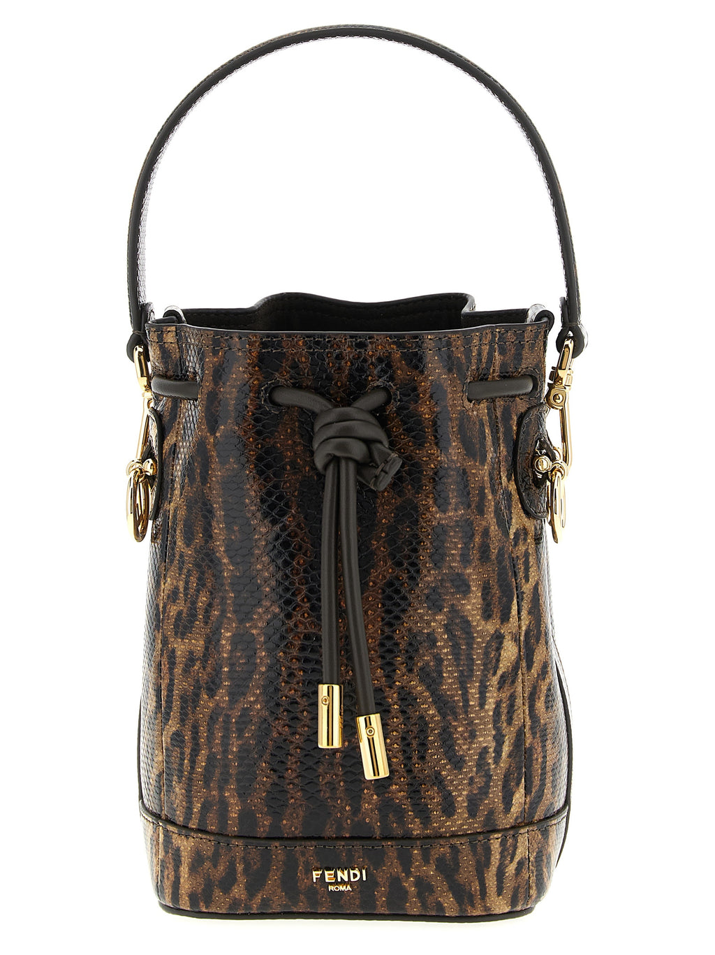 Brown Velvet Leather Handbag