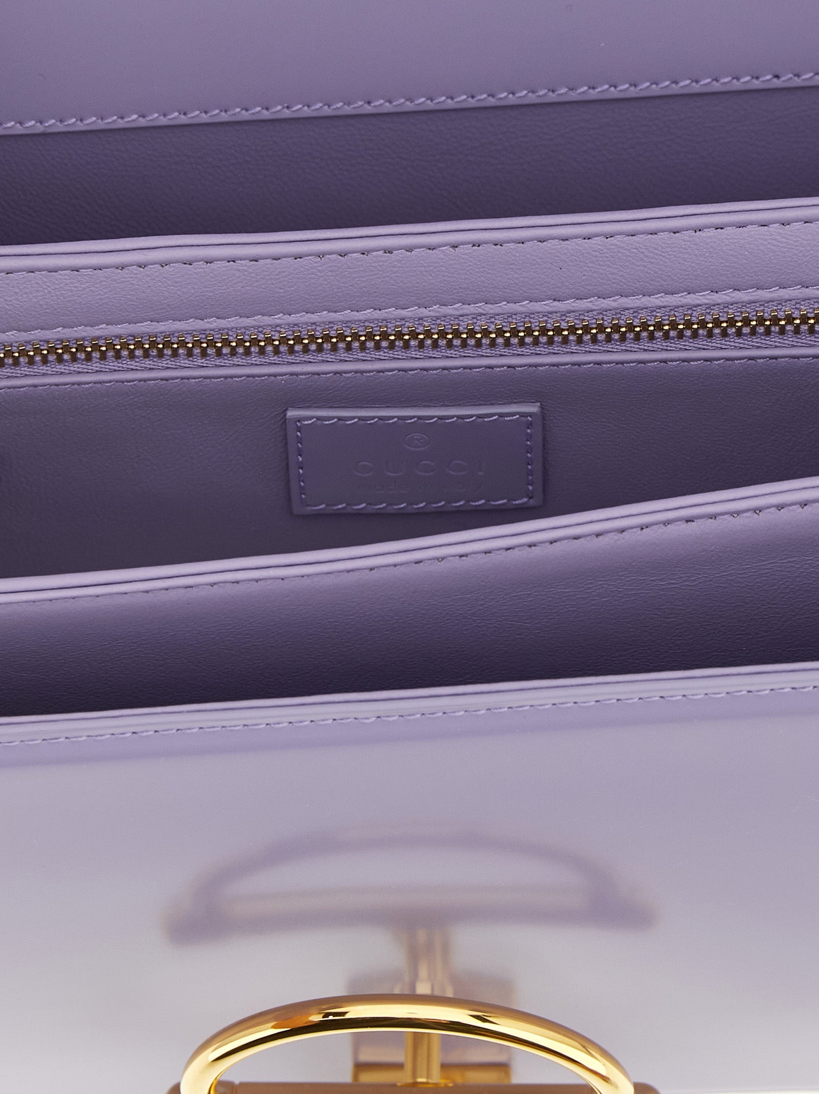 Purple Calfskin Shoulder Bag