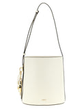 White Calfskin Shoulder Bag