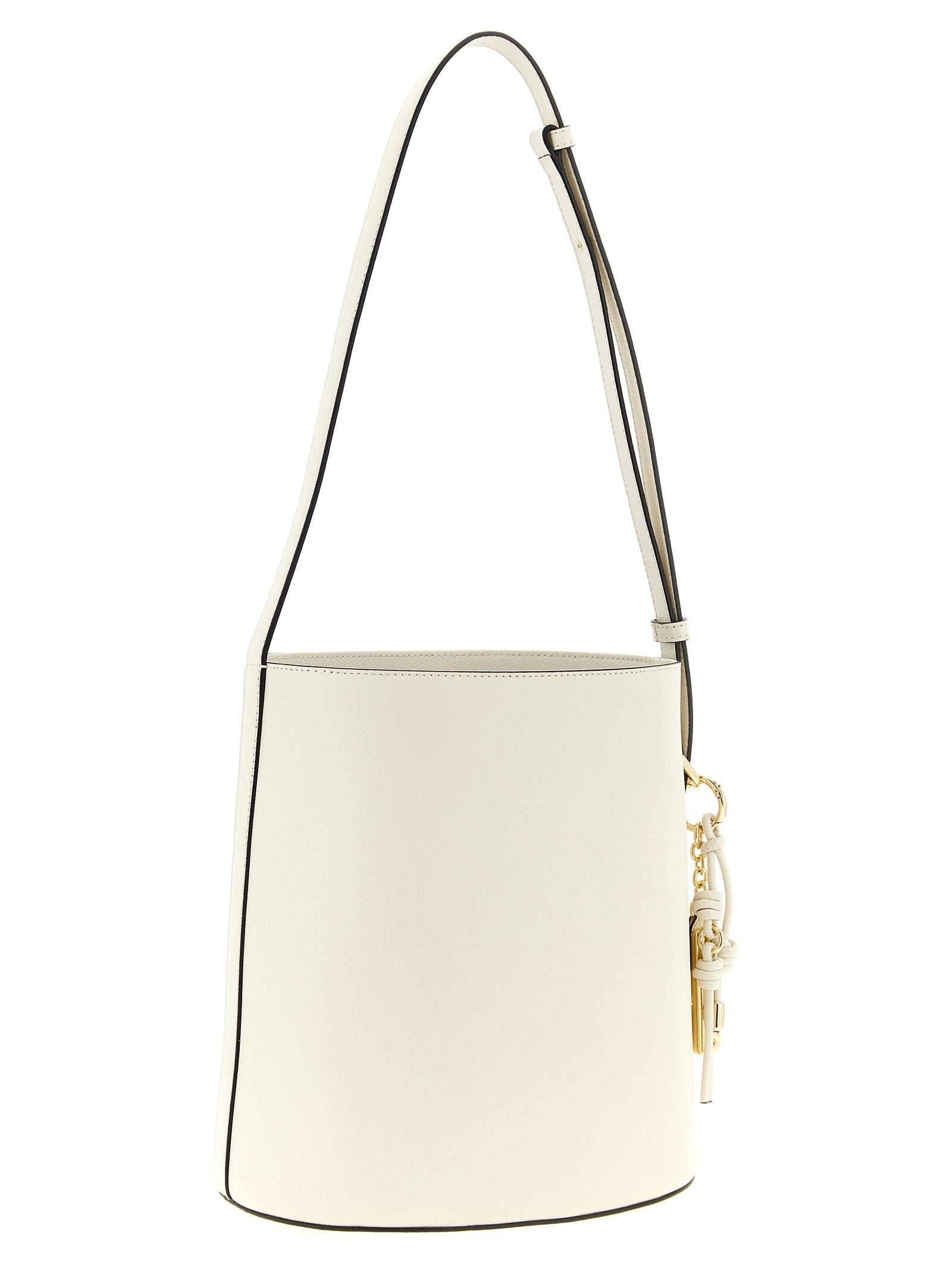 White Calfskin Shoulder Bag