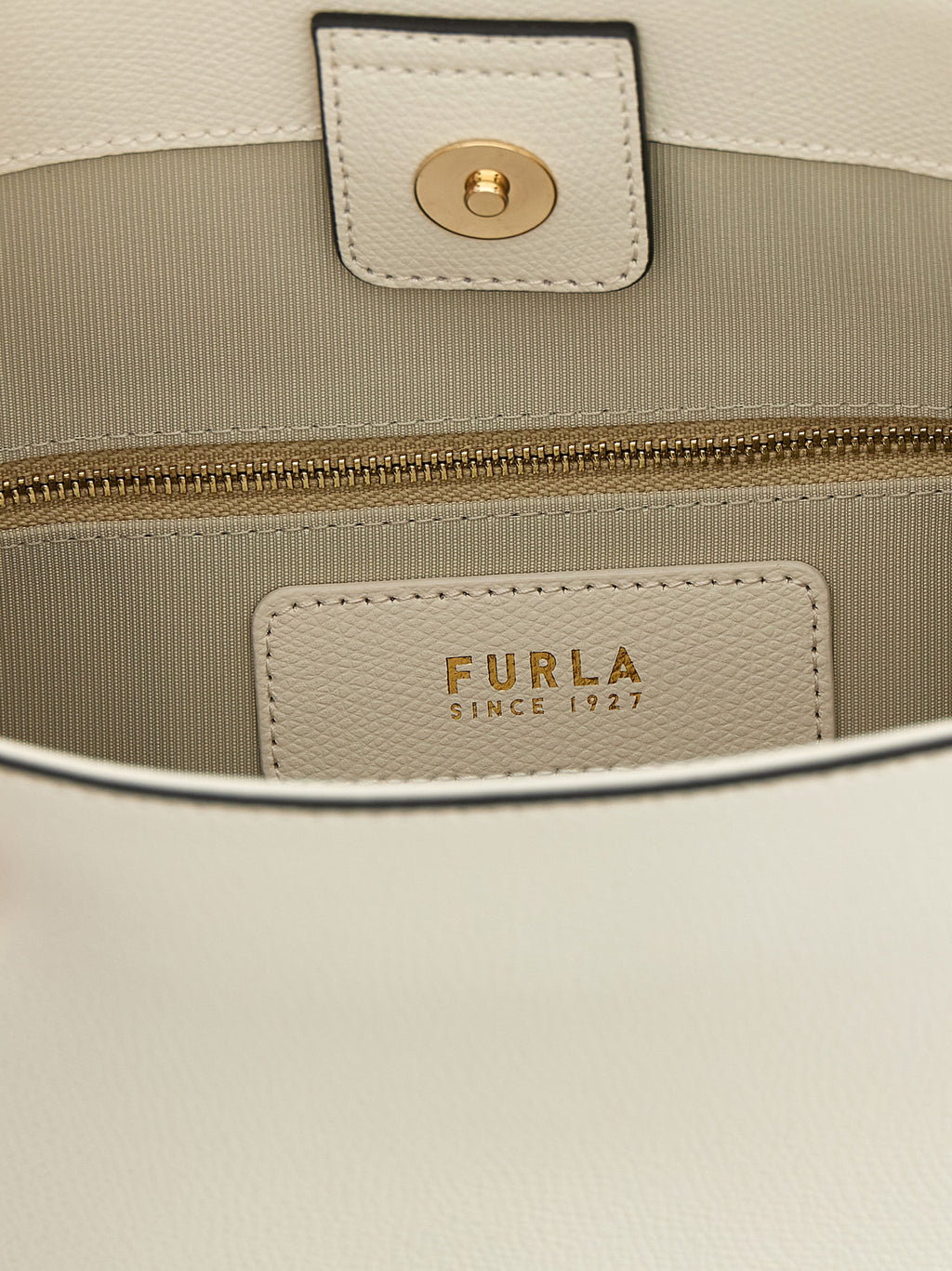 White Calfskin Shoulder Bag