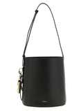 Black Calfskin Shoulder Bag