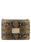 Gray Goatskin Crossbody Bag