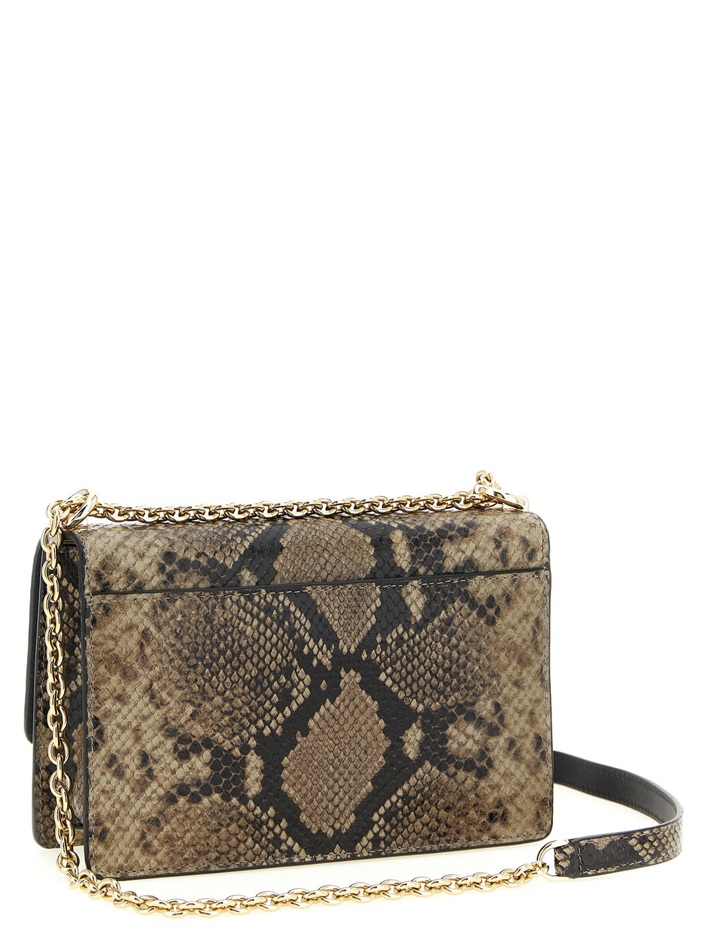 Gray Goatskin Crossbody Bag
