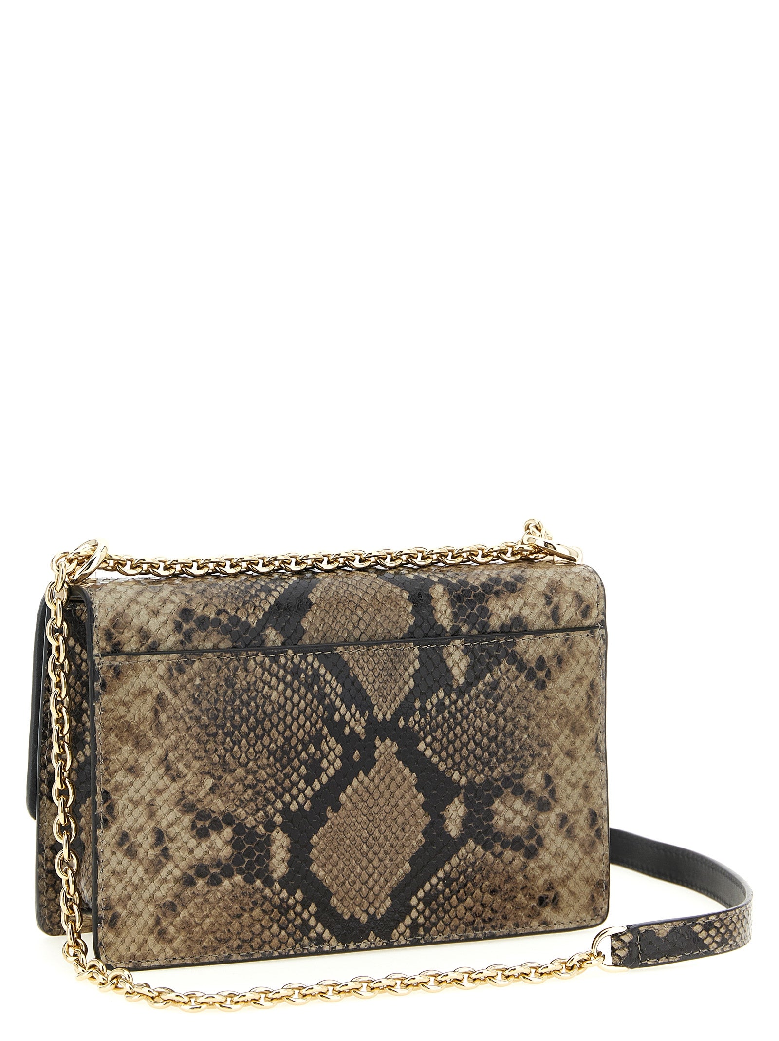 Gray Goatskin Crossbody Bag