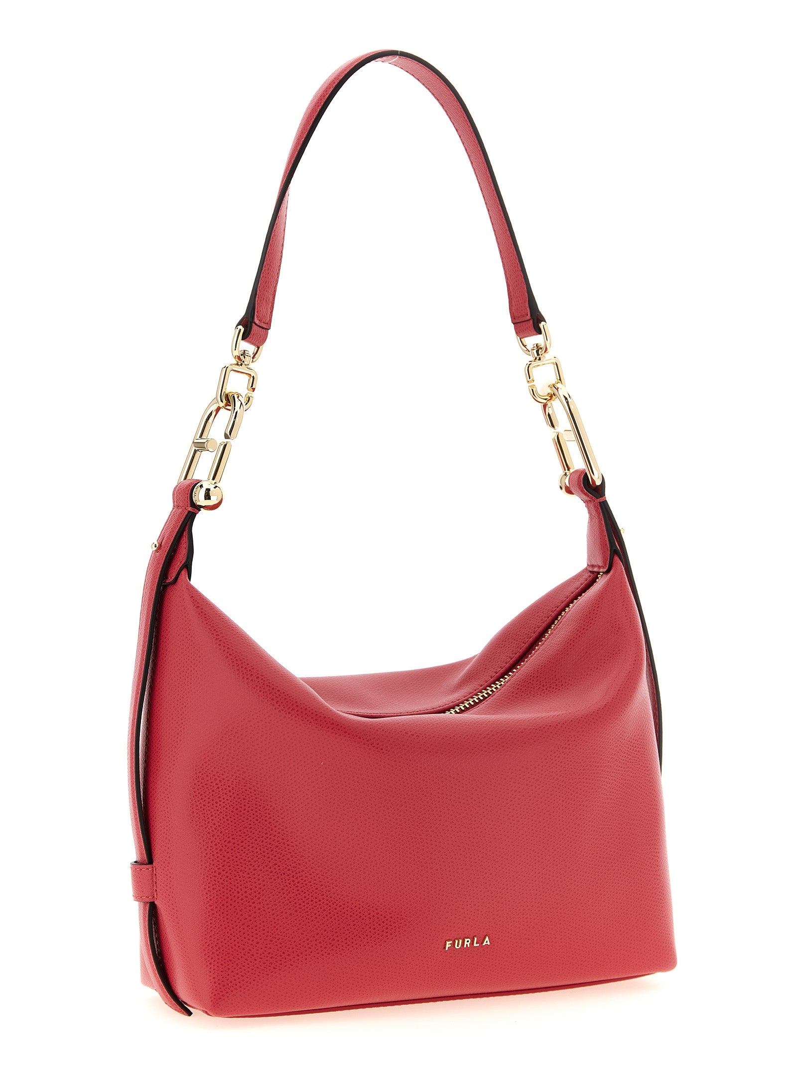 Fuchsia Calfskin Shoulder Bag