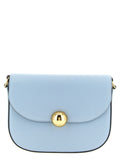 Blue Calfskin Crossbody Bag