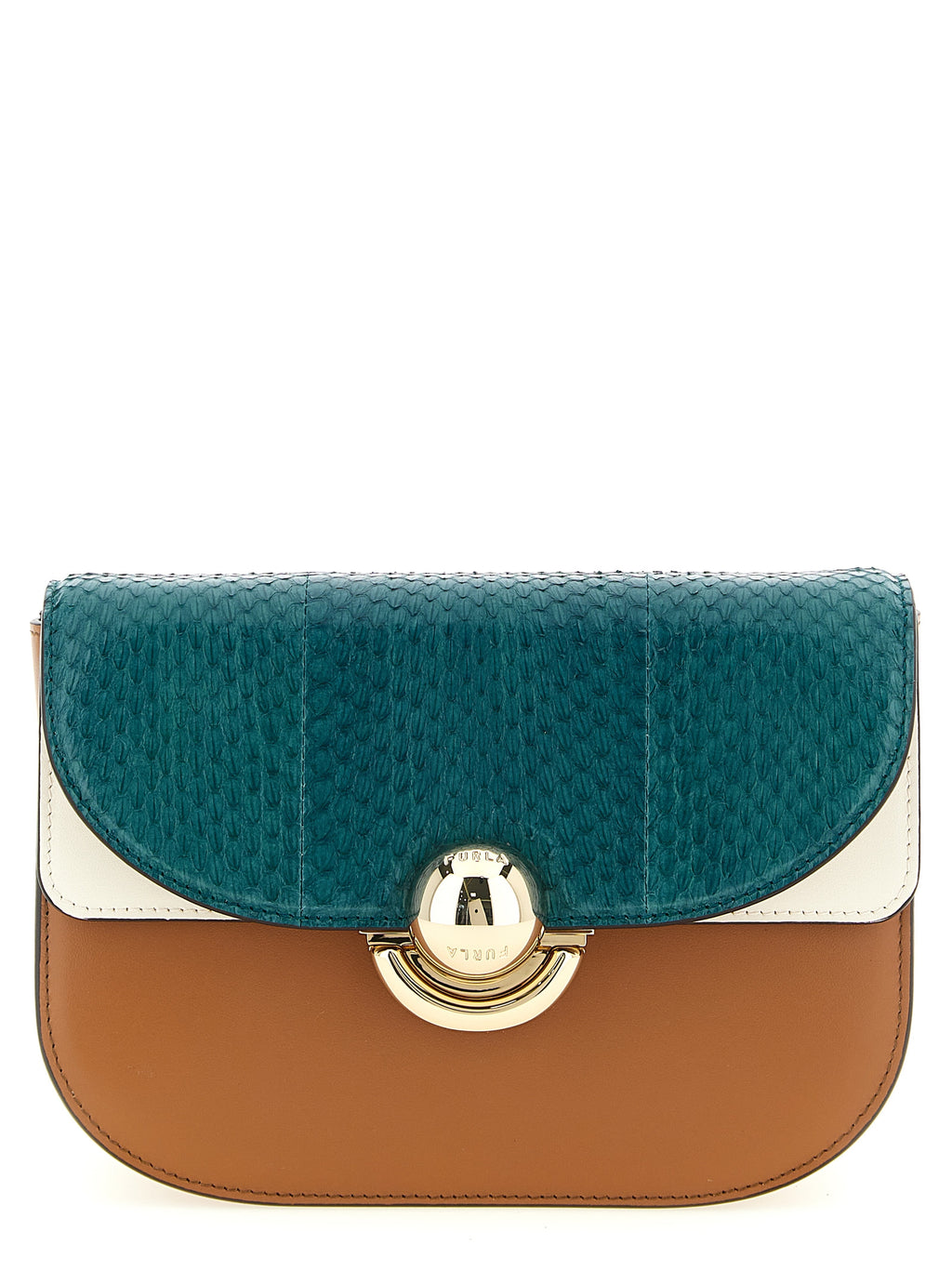 Multicolor Lamb Leather Crossbody Bag