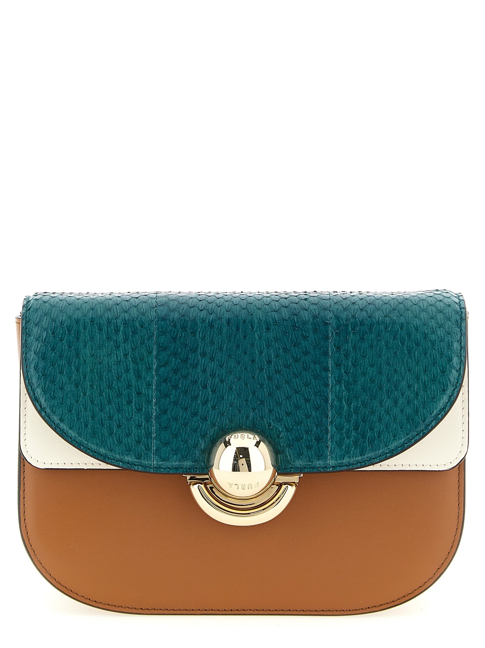 Multicolor Lamb Leather Crossbody Bag
