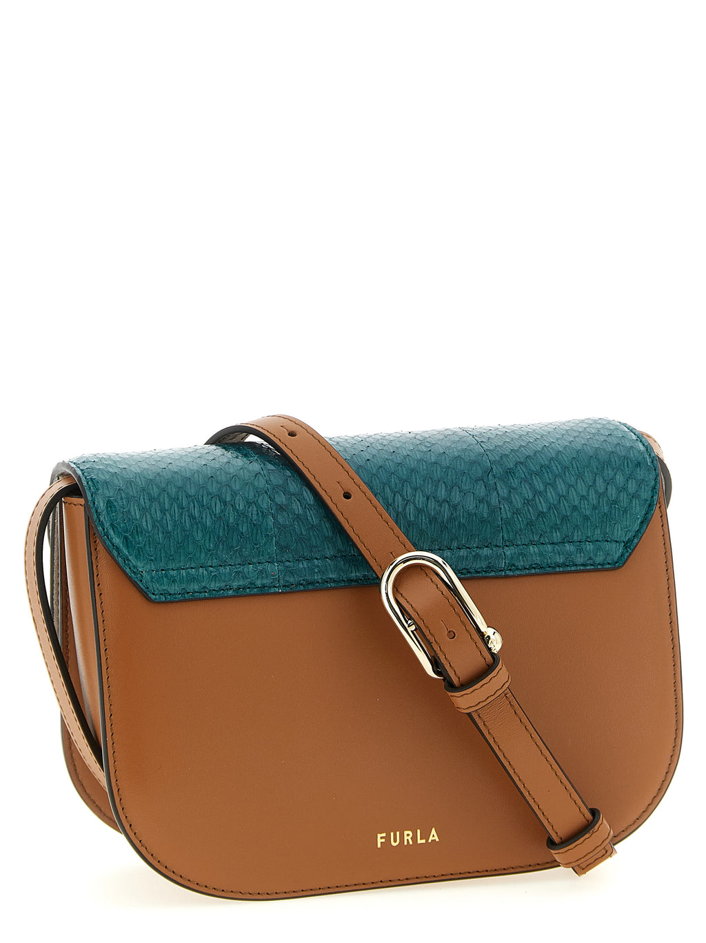 Multicolor Lamb Leather Crossbody Bag