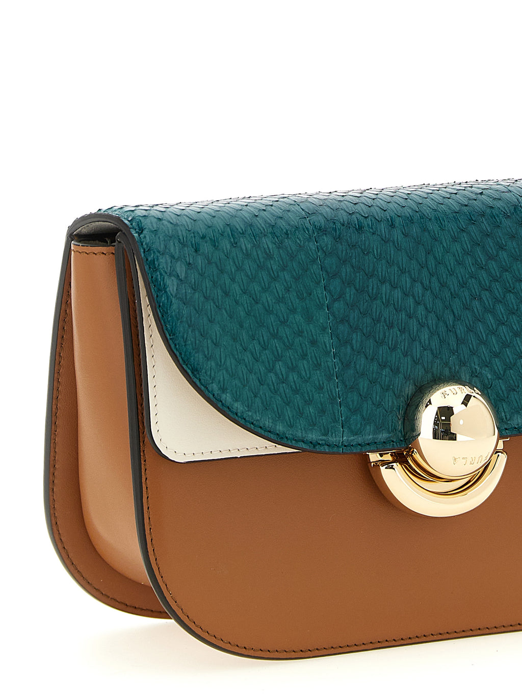 Multicolor Lamb Leather Crossbody Bag