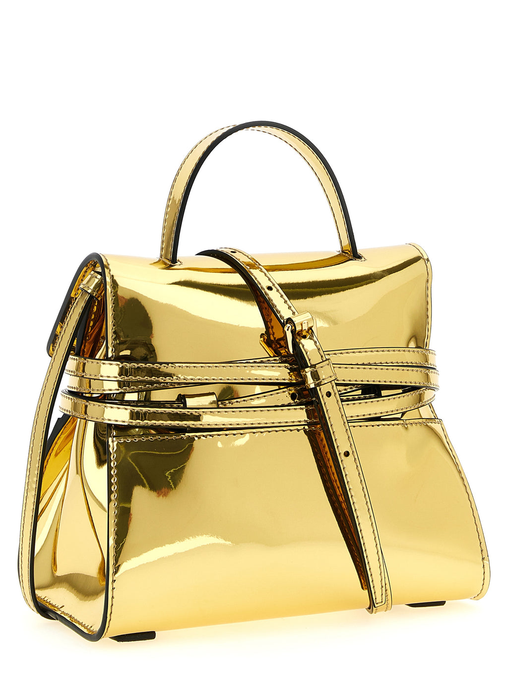 Gold Polyethylene Handbag