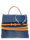 Blue Cotton Handbag