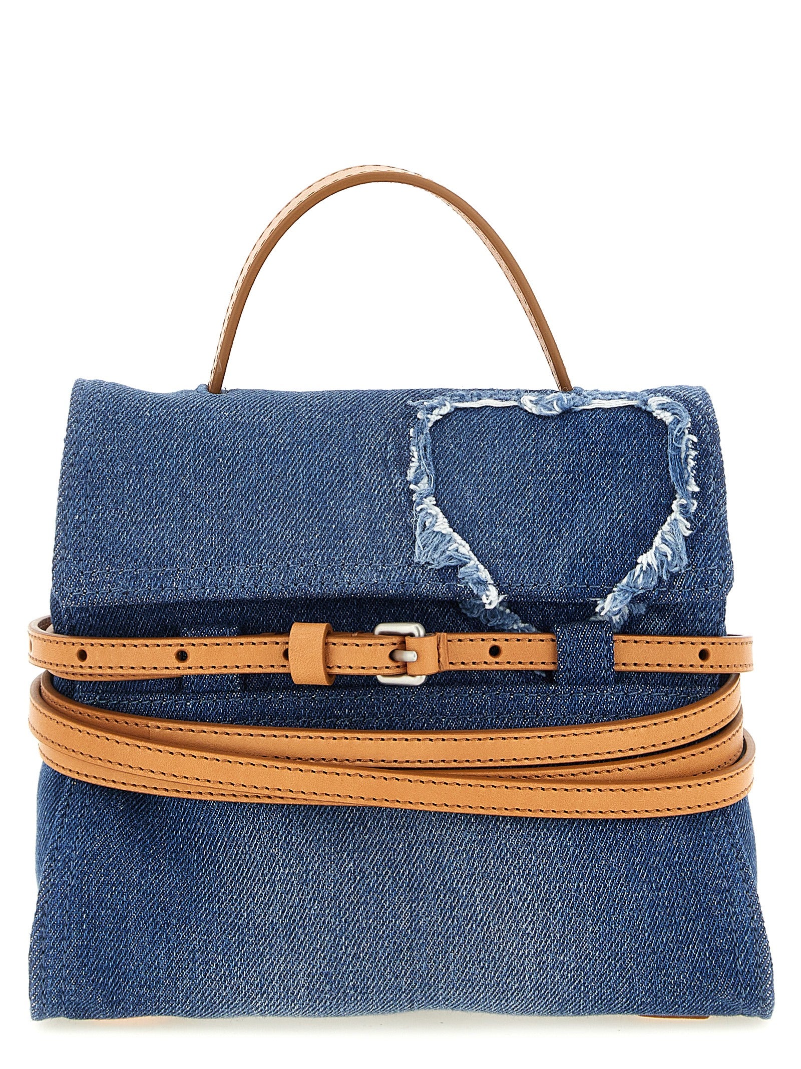 Blue Cotton Handbag