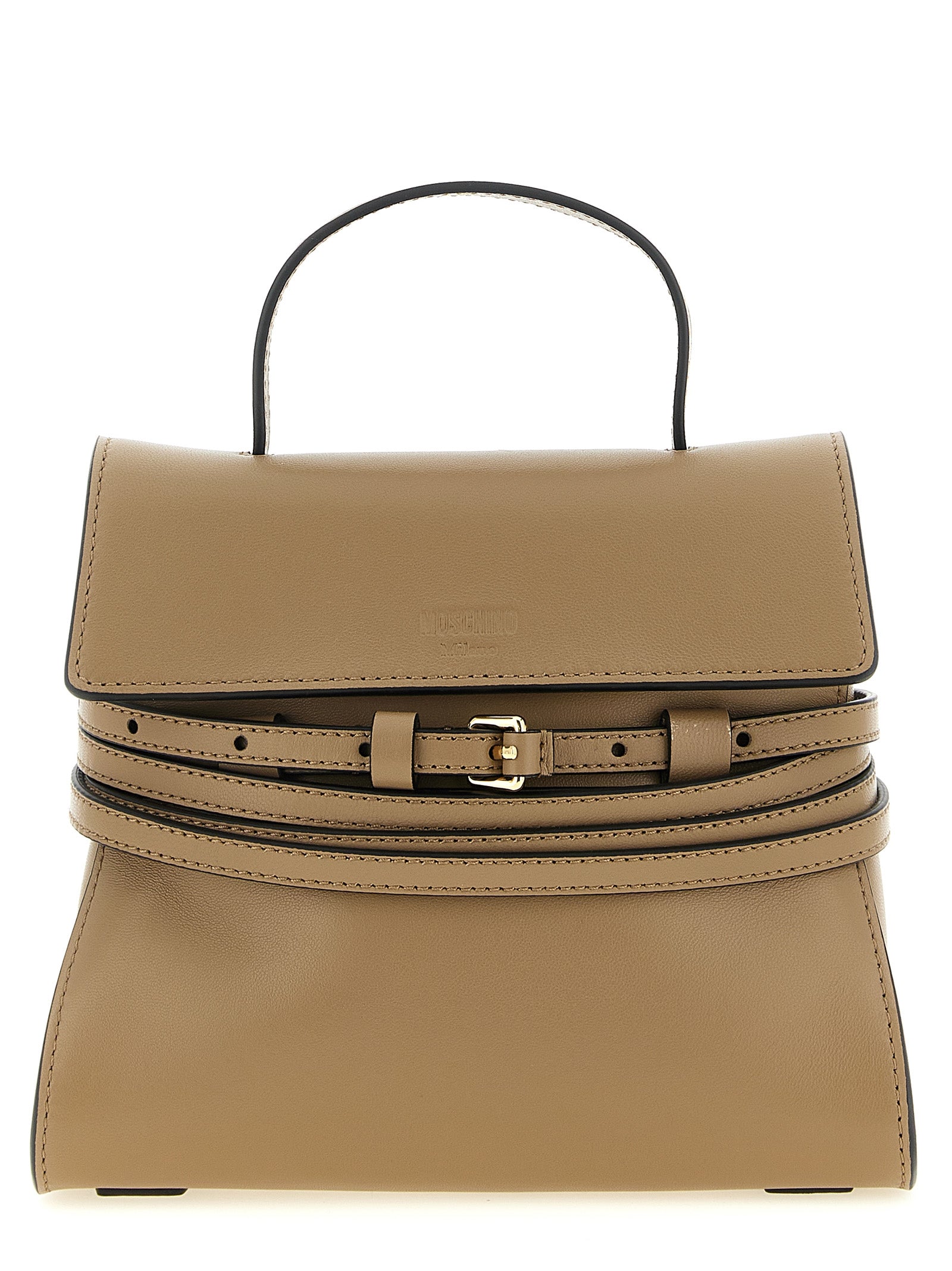 Beige Napa Leather / Calf Bos Taurus Handbag