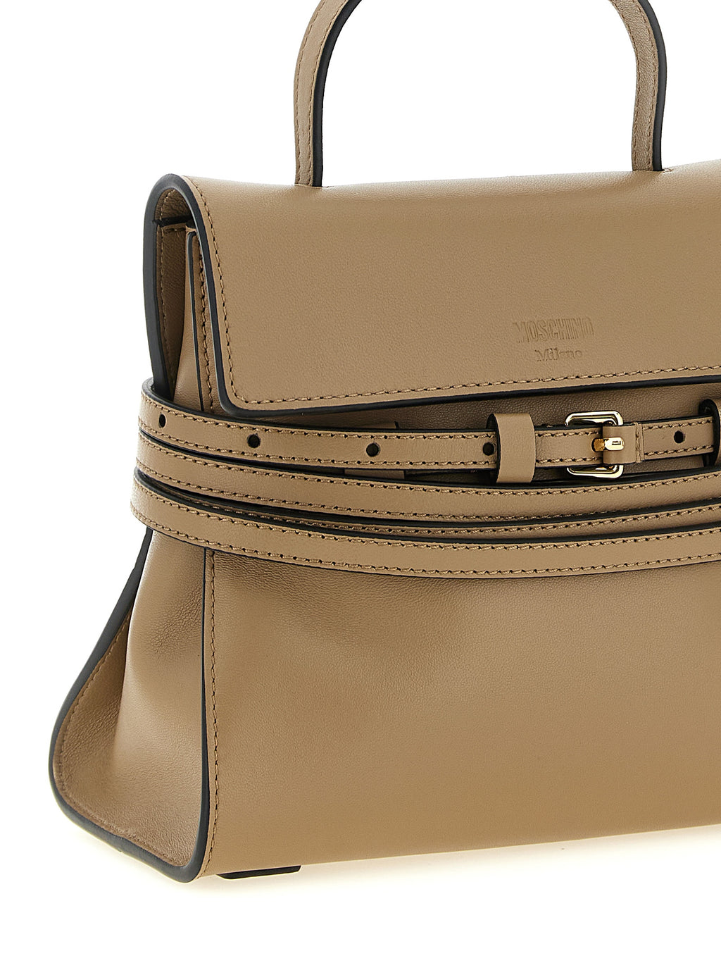 Beige Napa Leather / Calf Bos Taurus Handbag