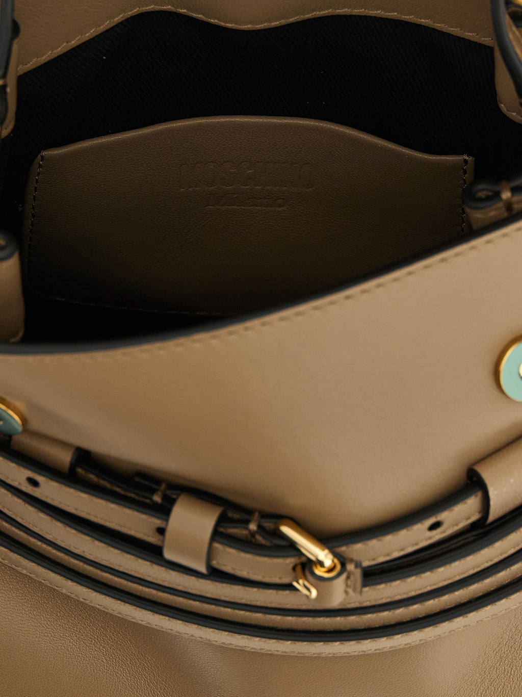Beige Napa Leather / Calf Bos Taurus Handbag