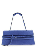 Blue Calfskin Shoulder Bag