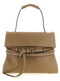 Beige Napa Leather / Calf Bos Taurus Shoulder Bag