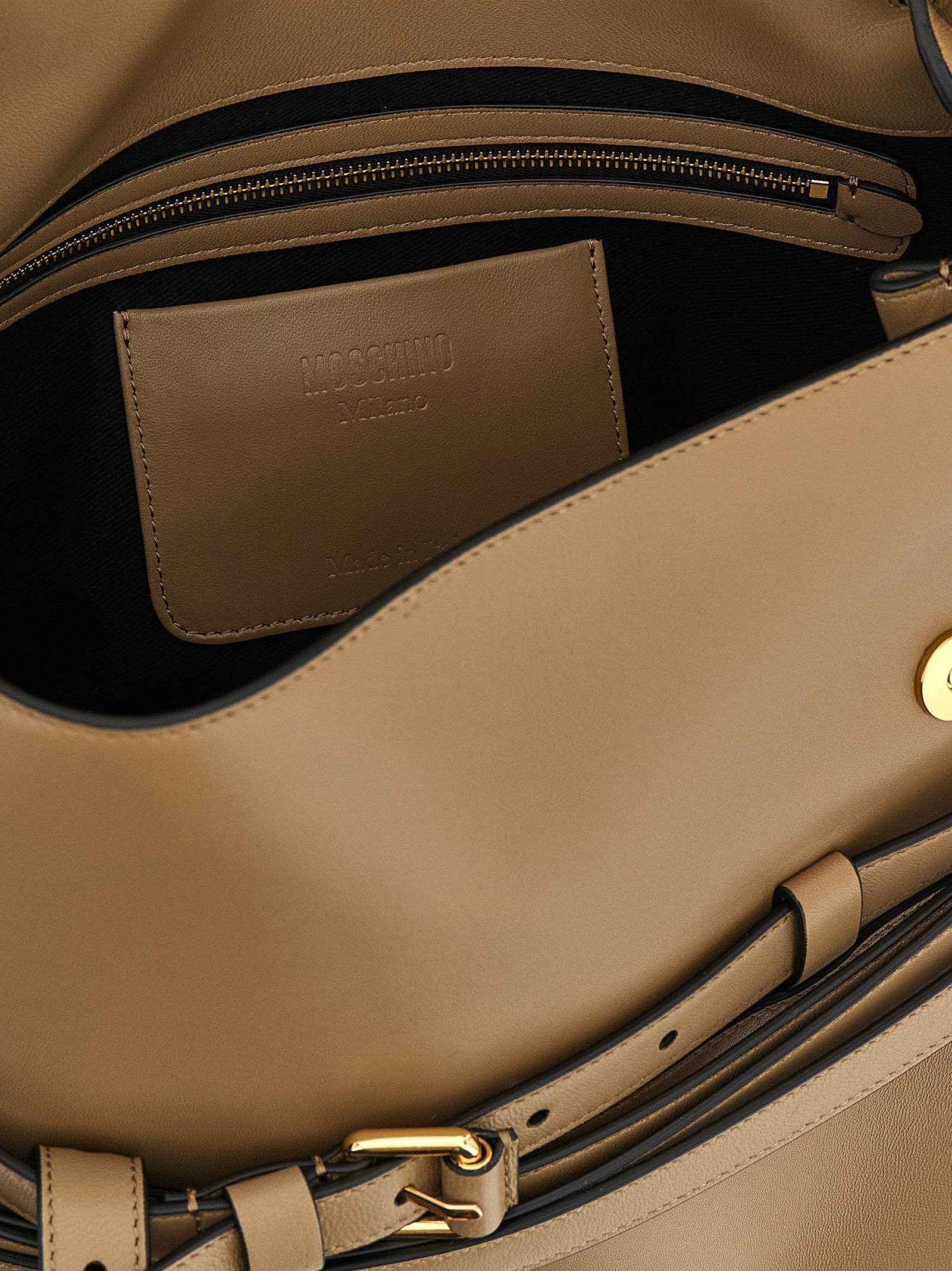 Beige Napa Leather / Calf Bos Taurus Shoulder Bag