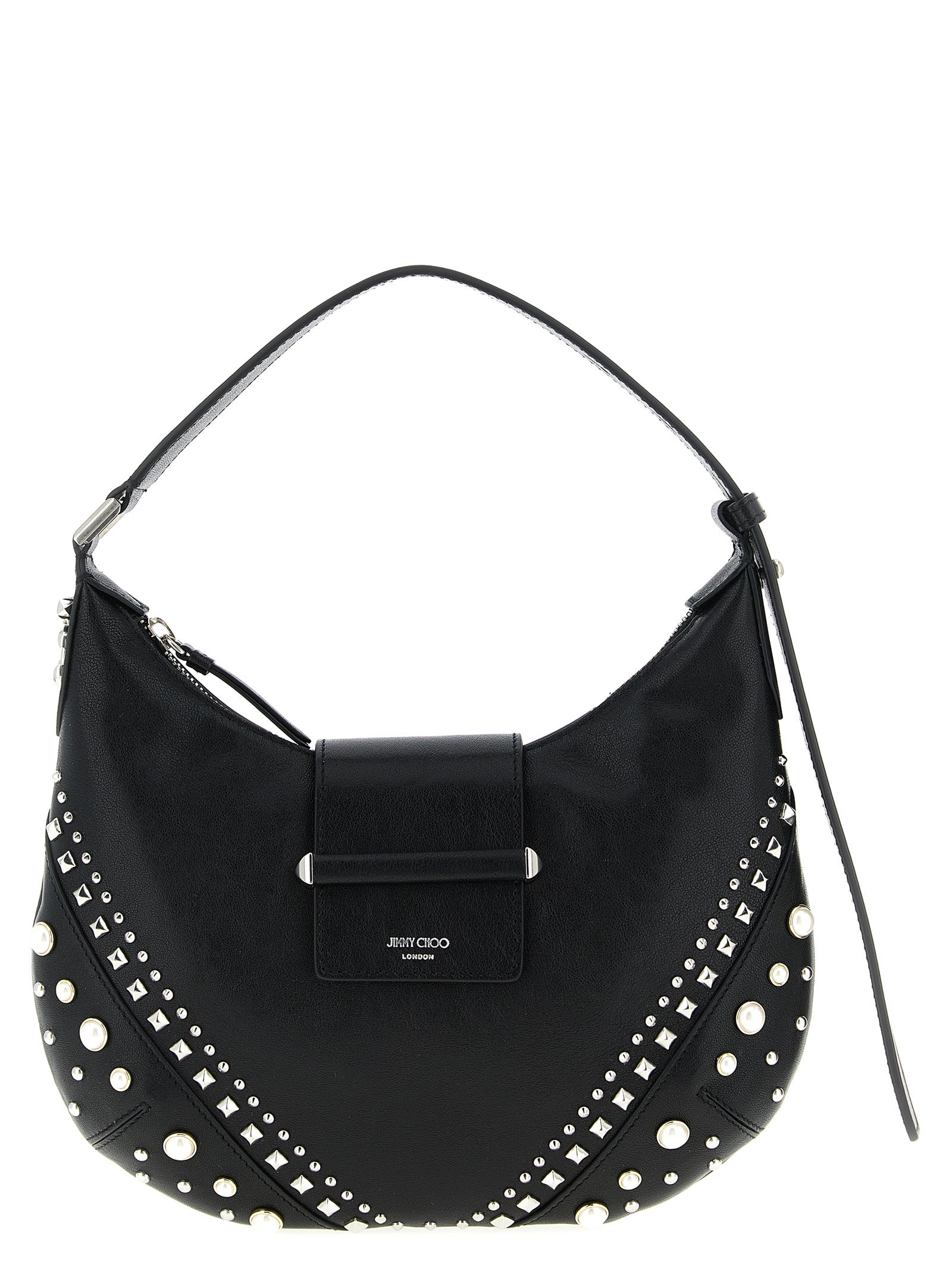 White Lamb Leather Shoulder Bag