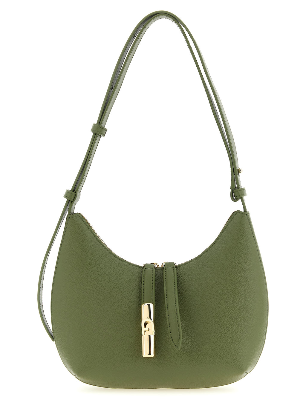 Bicolor Calfskin Shoulder Bag