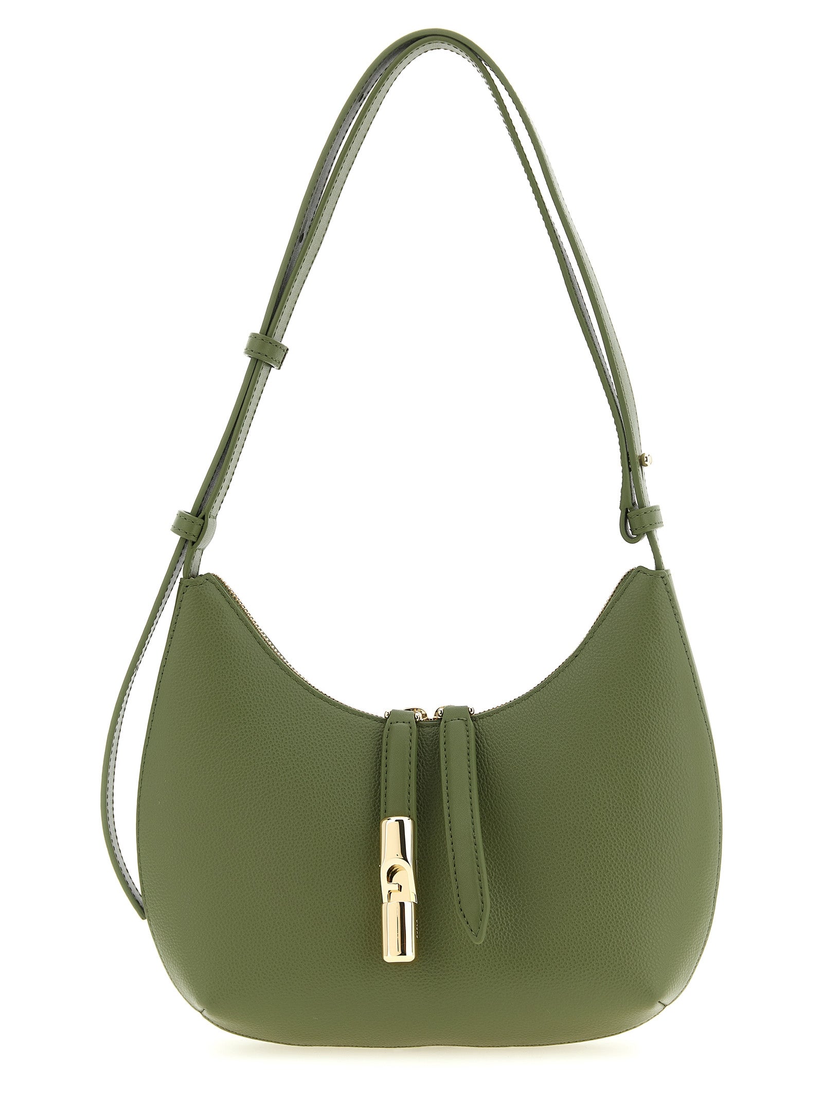 Bicolor Calfskin Shoulder Bag