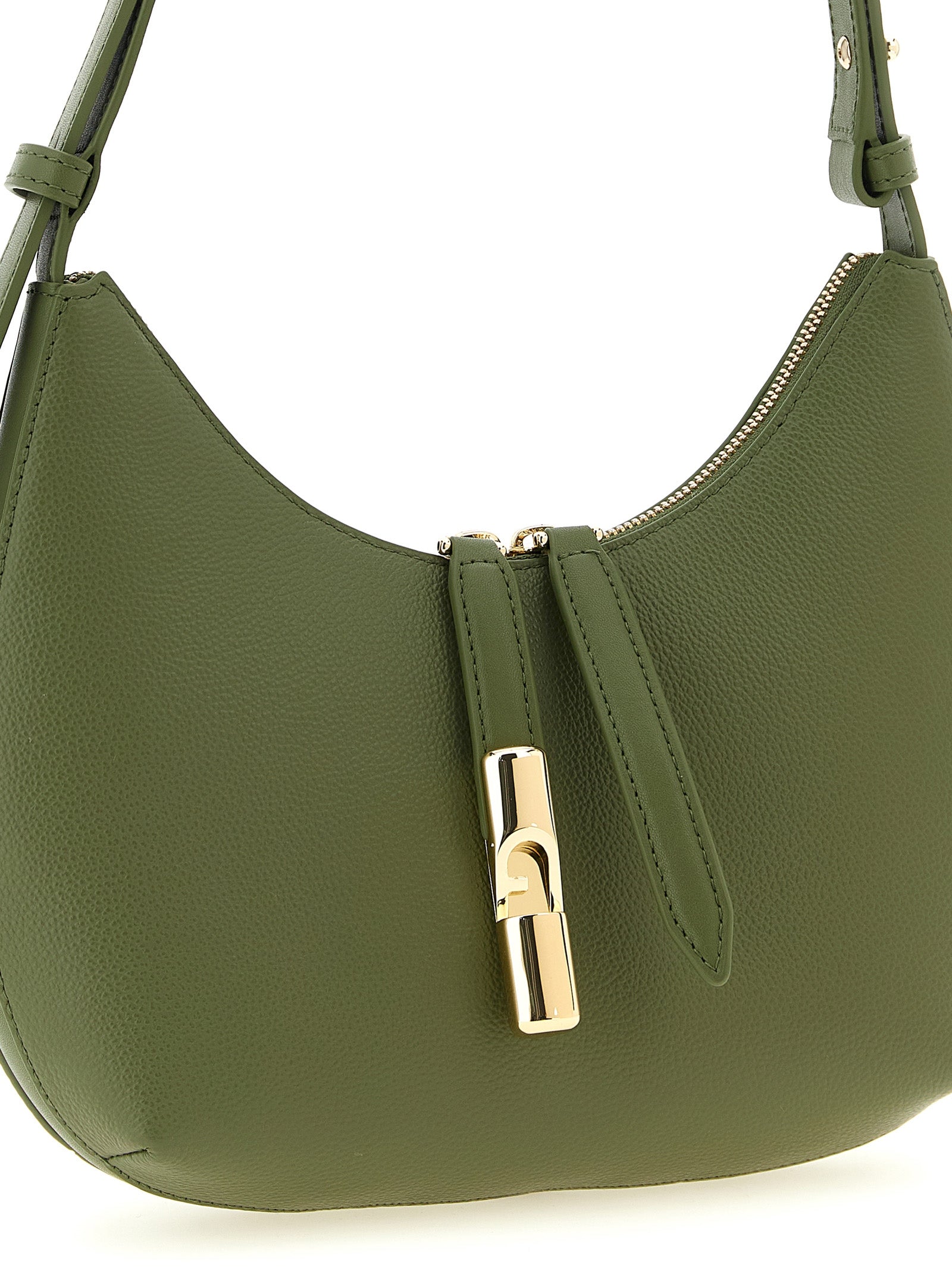 Bicolor Calfskin Shoulder Bag