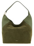 Bicolor Calfskin Shoulder Bag