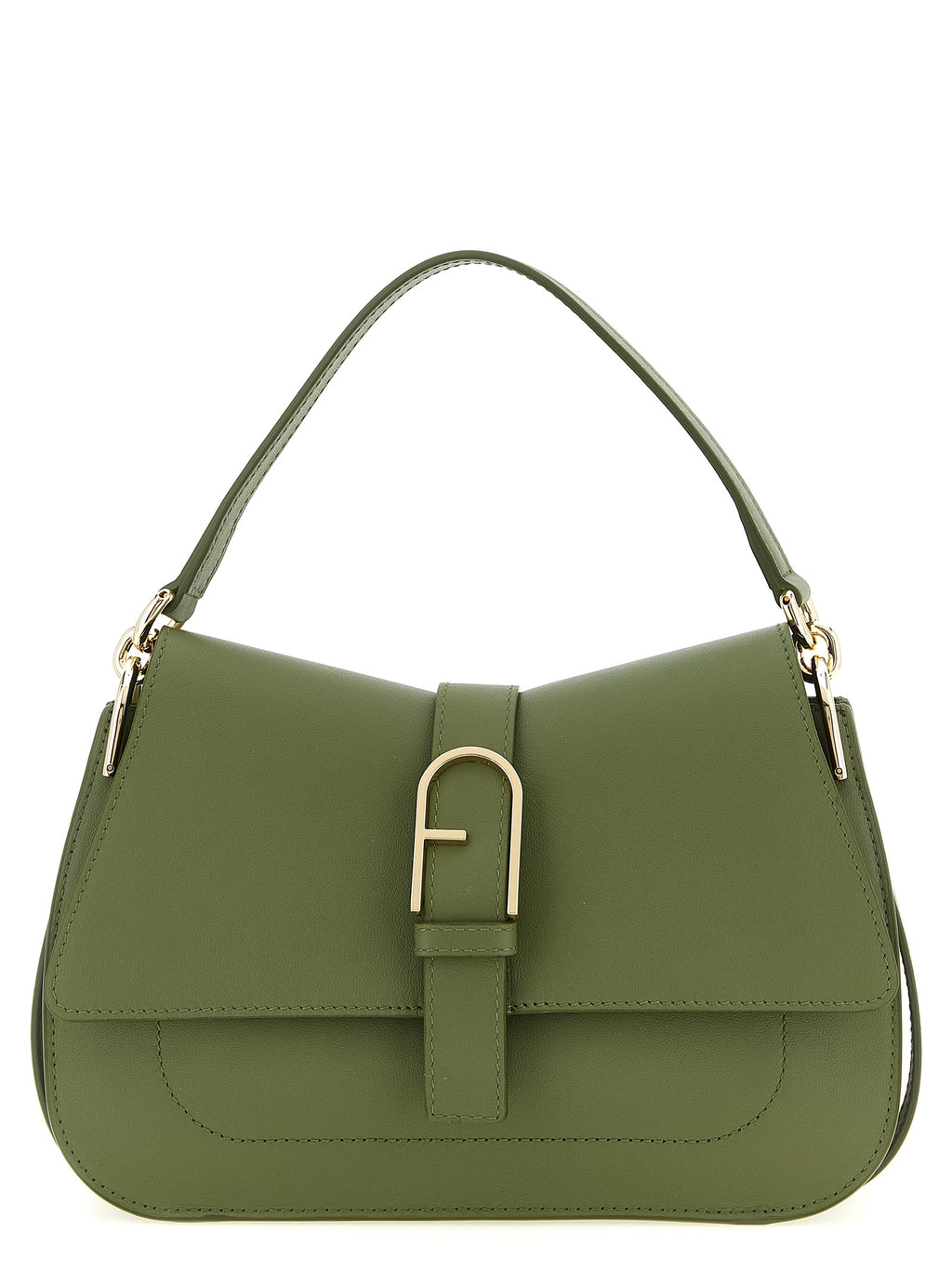 Bicolor Calfskin Shoulder Bag