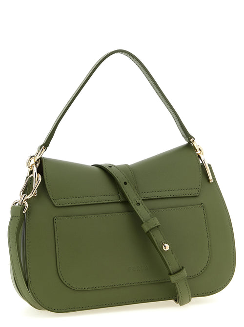 Bicolor Calfskin Shoulder Bag