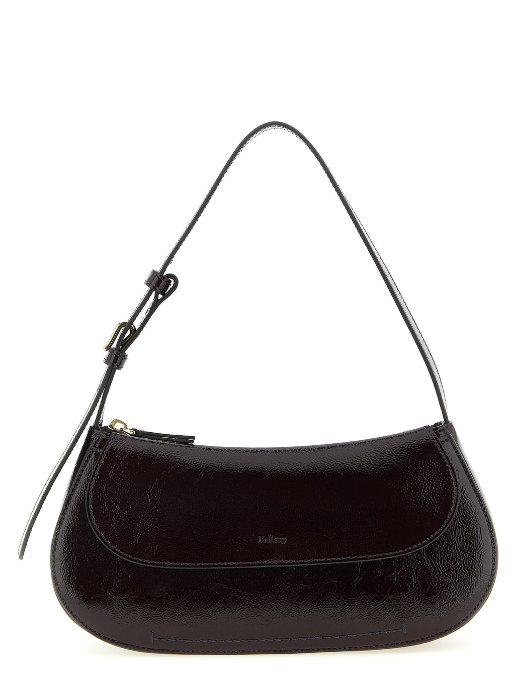 Purple Calfskin Shoulder Bag