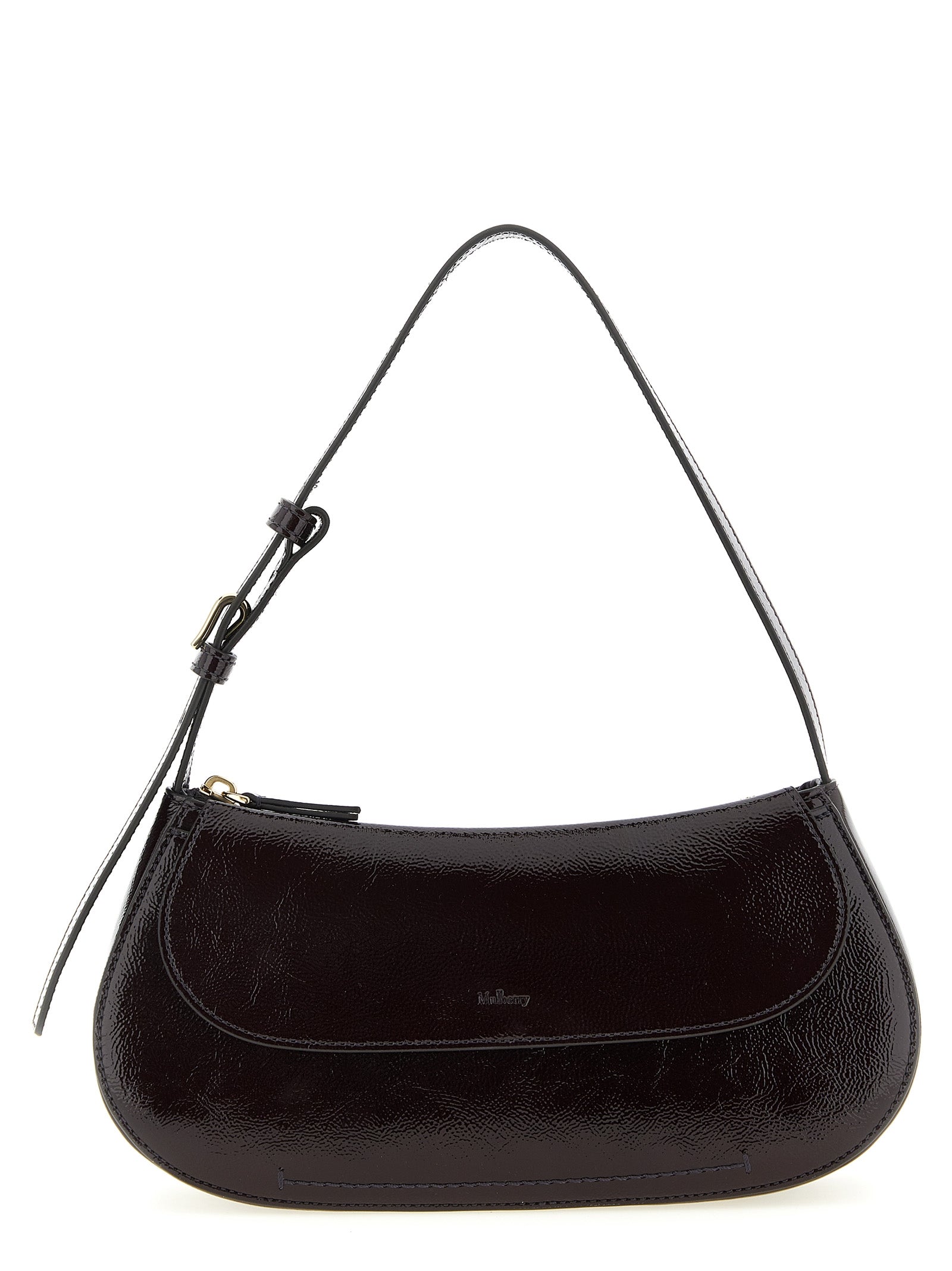Purple Calfskin Shoulder Bag