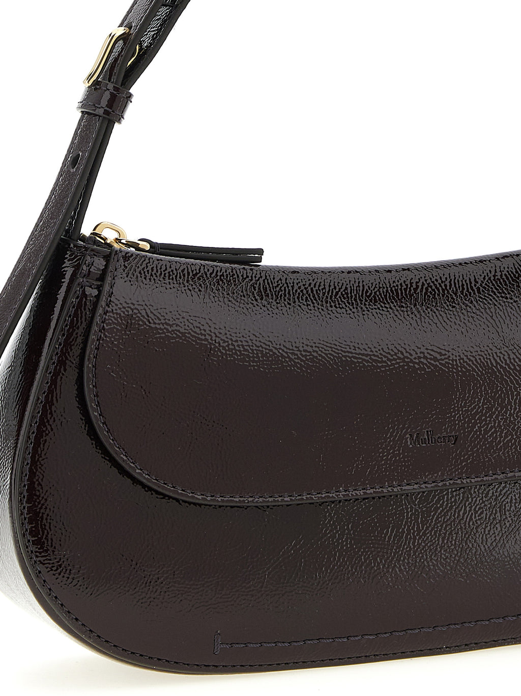 Purple Calfskin Shoulder Bag