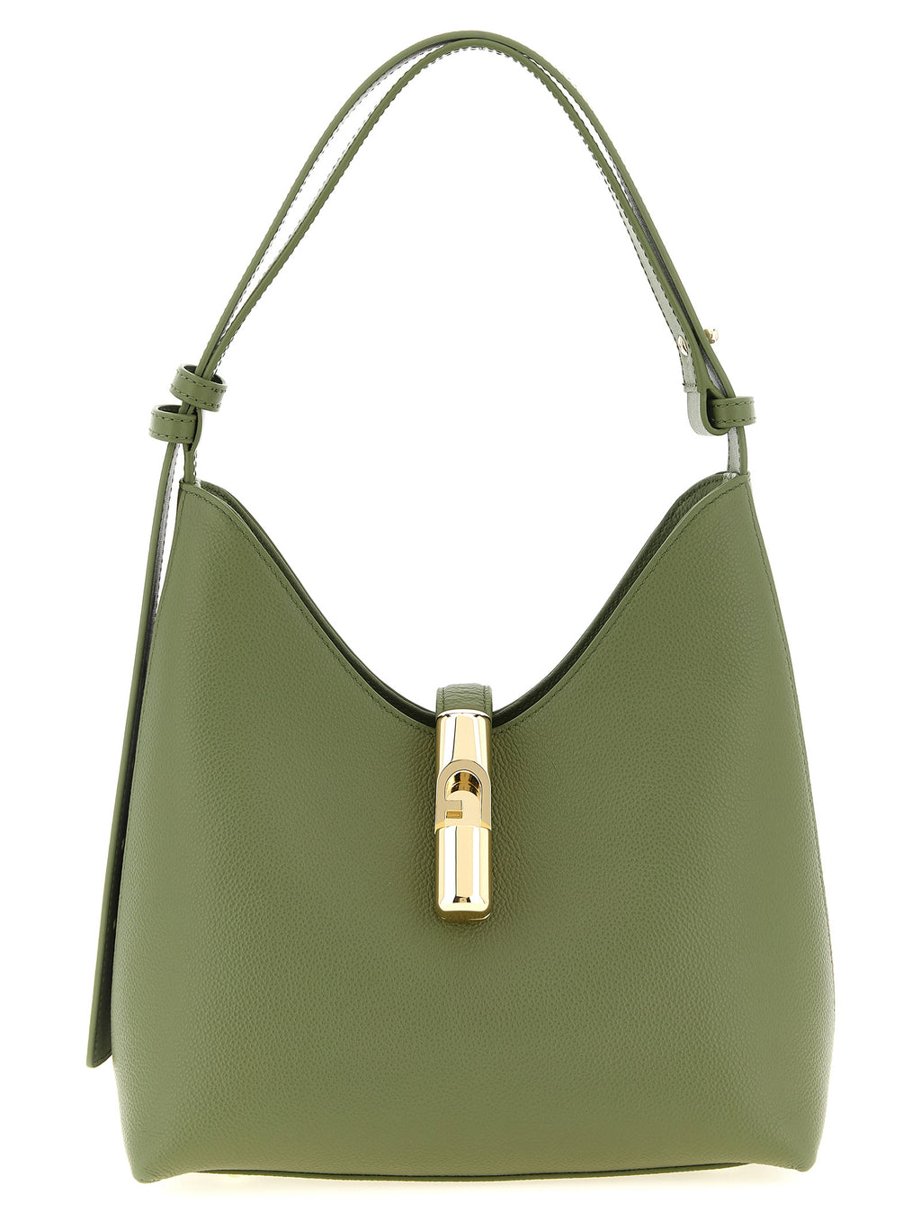 Bicolor Calfskin Shoulder Bag