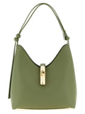 Bicolor Calfskin Shoulder Bag