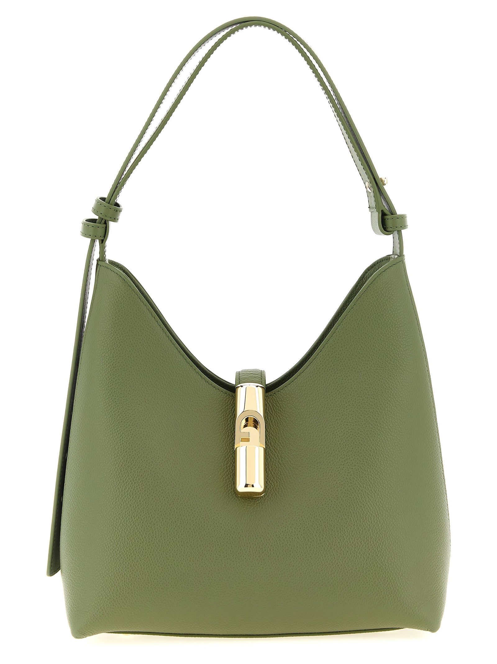 Bicolor Calfskin Shoulder Bag